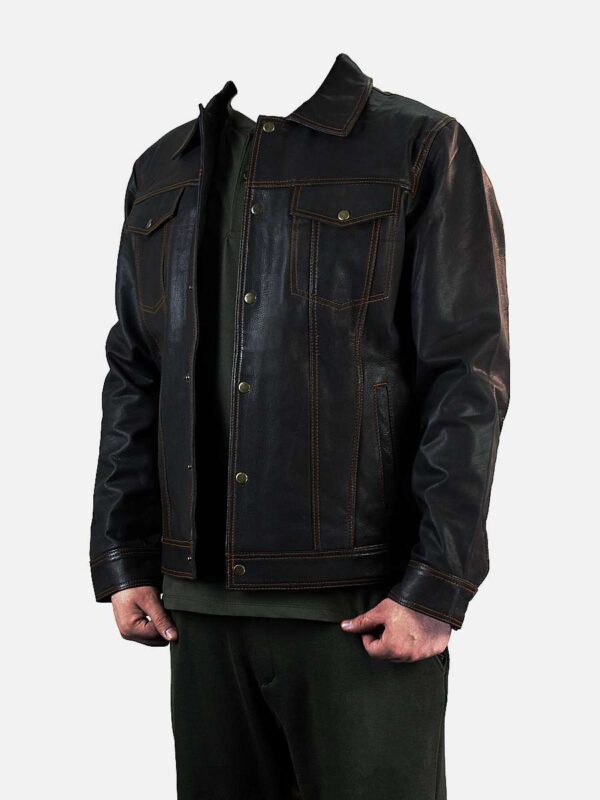 Trucker Leather Jacket